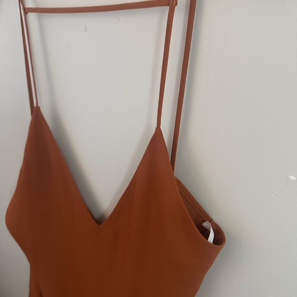 Lulu's Strapless Brown blouse top